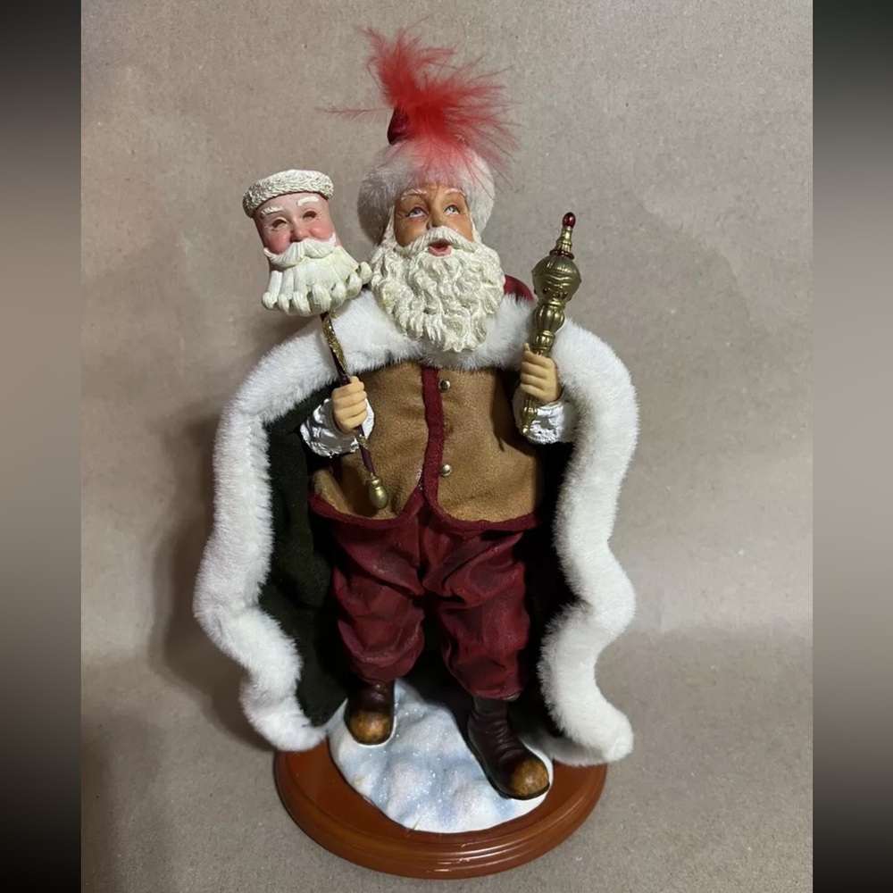 Vintage Dillards Trimmings  Masquerade Boho Folk Santa Clothtique Christmas